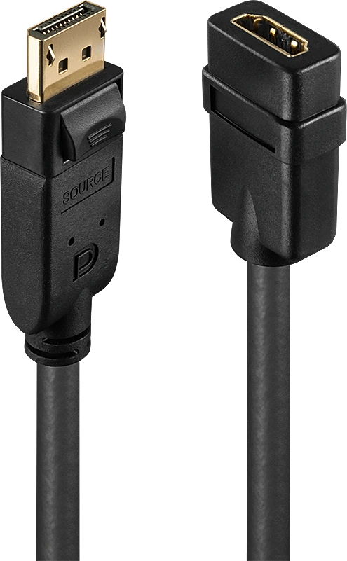 Lindy DisplayPort į HDMI 15 cm juodas