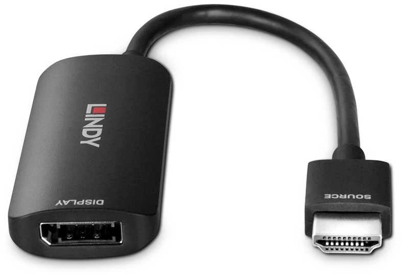 Adapteris - LINDY HDMI 4K60Hz į DisplayPort 1.2 Apdateris HDCP 2.2 USB Maitinimas