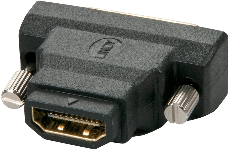 Adapteris - LINDY HDMI F/M į DVI-D M Adapteris, 1920x1200, Auksiniai Kontaktai, Juodas