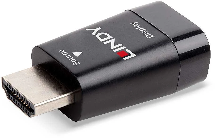 Adapteris - LINDY HDMI į VGA Konverteris, Juodas