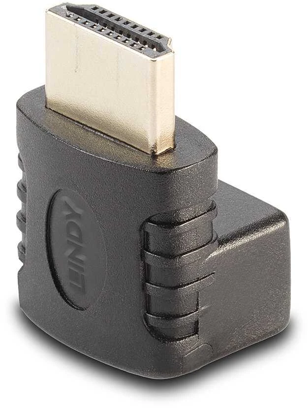 Lindy Adapteris - HDMI M/F 90° Dešinys Kampas 4K UHD 60Hz 18Gb/s