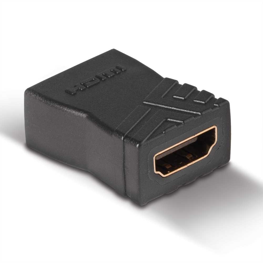 Adapteris - LINDY HDMI M/F Jungtis, 18Gb/s, 4K, UHD, 60Hz, Juodas