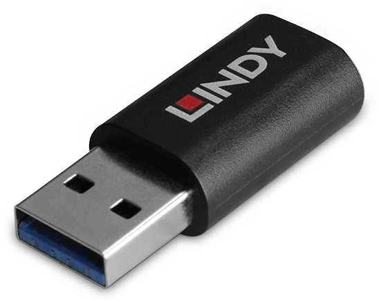 Lindy Adapteris - USB 2.0 Type A M/F į C F, PVC Korpusas, Nikelio Danga