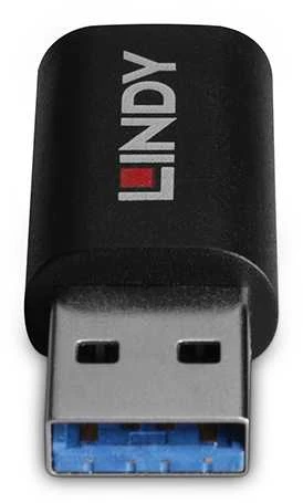 Lindy Adapteris - USB 2.0 Type A M/F į C F, PVC Korpusas, Nikelio Danga
