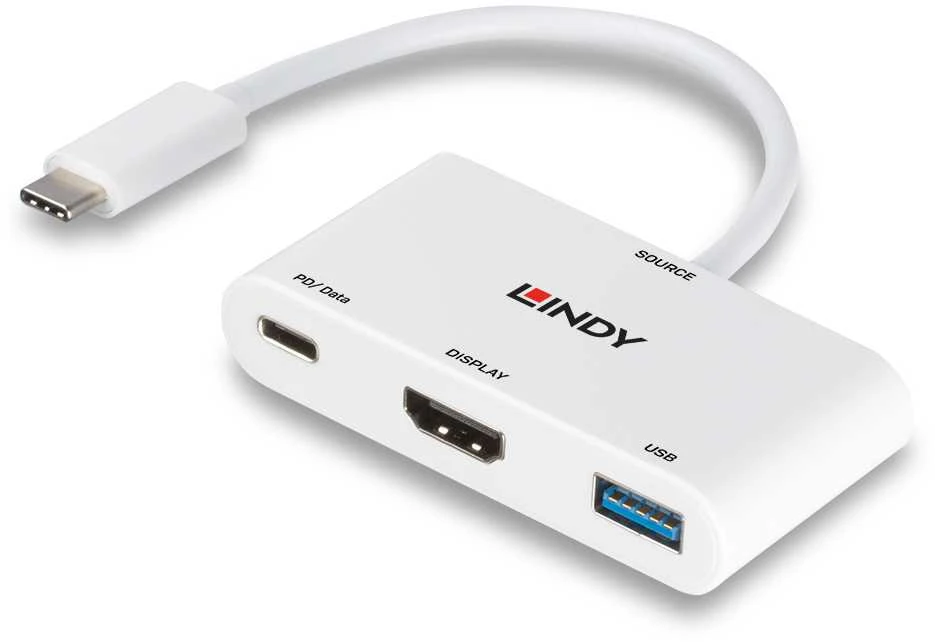 Adapteris - LINDY USB 3.2 Type C į HDMI Adapteris 4K@60Hz PD 100W