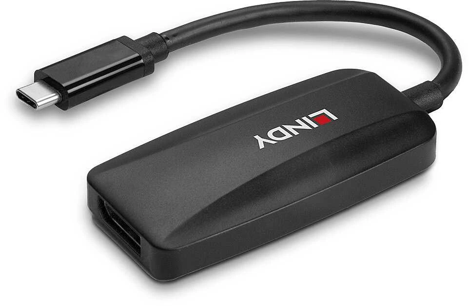 Adapteris - LINDY USB Type C į DisplayPort 8K60 Konverteris, Juodas