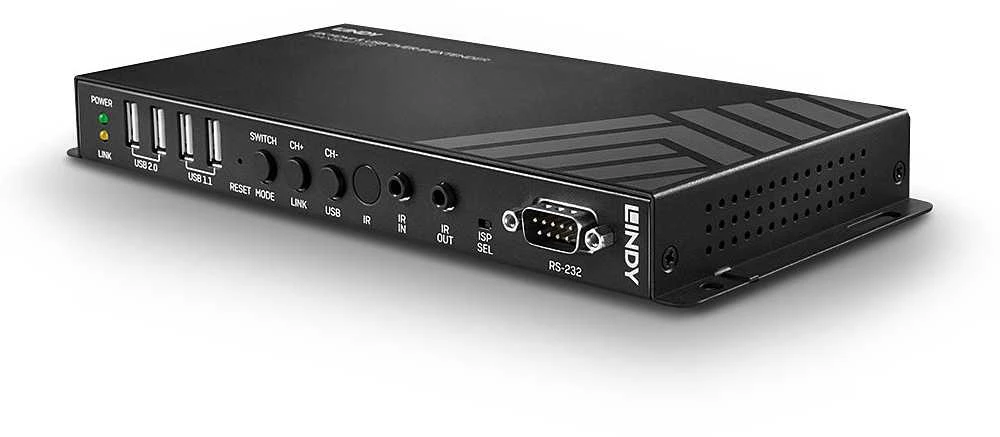 AV Prailgintuvas - LINDY 4K HDMI ir USB per IP Prailgintuvas, 100 m, Juodas