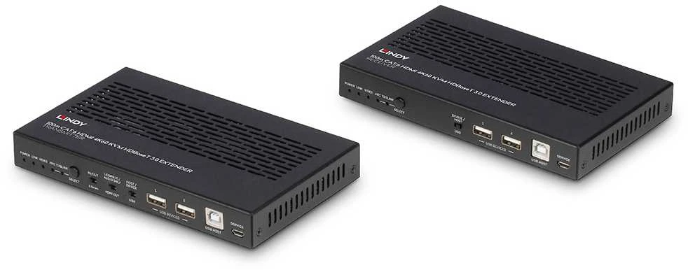 AV Ilgintuvas - LINDY Cat.6A HDMI 4K60 HDBaseT 3.0 KVM Ilgintuvas 100 m