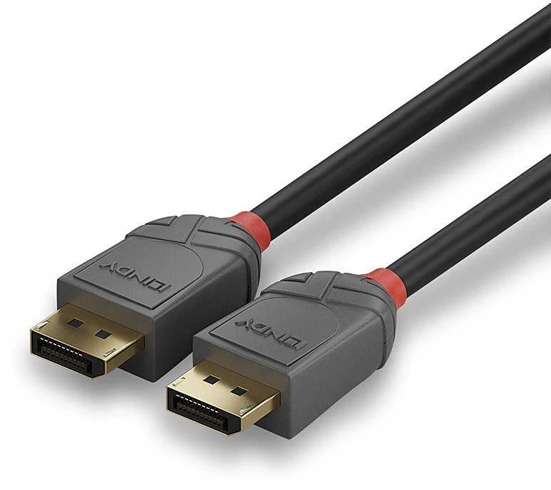 DisplayPort Kabelis - LINDY Anthra Line DisplayPort 1.1 Kabelis, M/M, 15 m, Juodas
