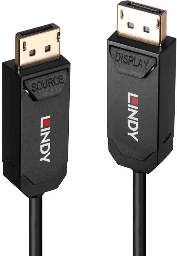 Lindy DisplayPort Laidas - AOC 15m DP 2.0 UHBR10 7680x4320 40Gbps Auksu Padengtas