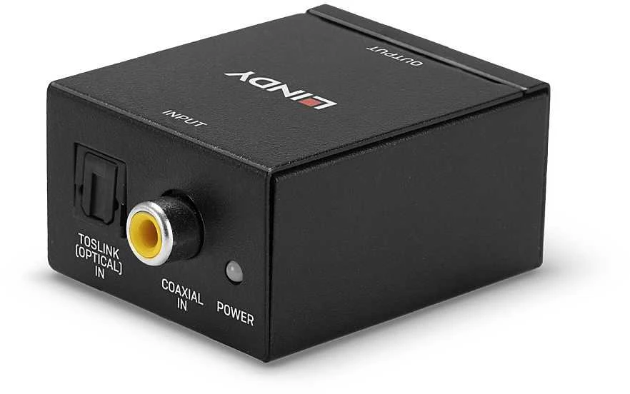 LINDY DAC adapteris su optine ir koaksialine įvestimi