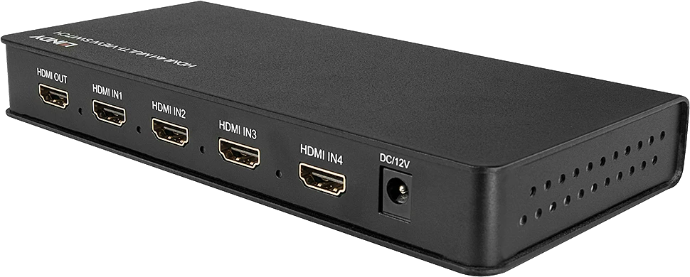 HDMI Jungiklis - LINDY 4 Prievadų HDMI Multi-View Jungiklis 1080p 60Hz 4,95 Gbps