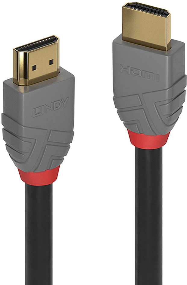 HDMI Laidas - LINDY Anthra Line HDMI M/M, Didelės Spartos, 0,3 m, Juodas