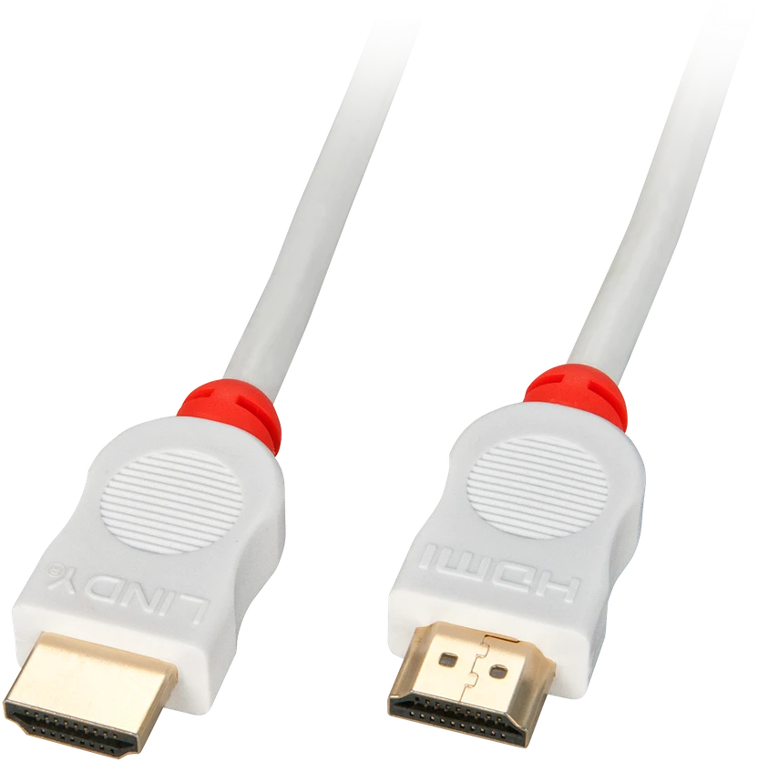 HDMI Laidas - LINDY HDMI Laidas, Didelės Spartos, 3 m, Baltas