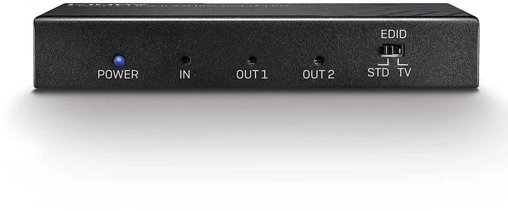 HDMI Skirstytuvas - LINDY 2 Prievadų HDMI Skirstytuvas, 18G, 3840x2160@60Hz, HDMI® 2.0 EDID Emuliacija, Juodas