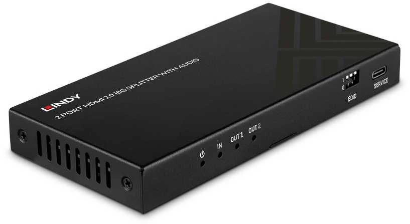 Lindy HDMI skirstytuvas su EDID nustatymais ir LED indikacija