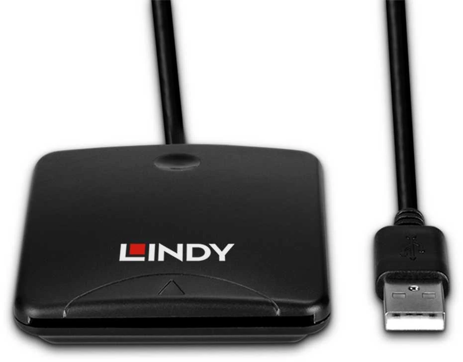 LINDY USB 2.0 kortelių skaitytuvas su integruotu laidu