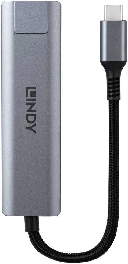 Lindy C tipo USB adapteris su pintos tekstūros laidu
