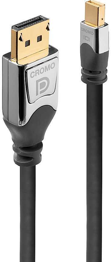 Lindy Laidas - CROMO Mini DisplayPort į DisplayPort 0.5m 4K 60Hz 21.6Gbps
