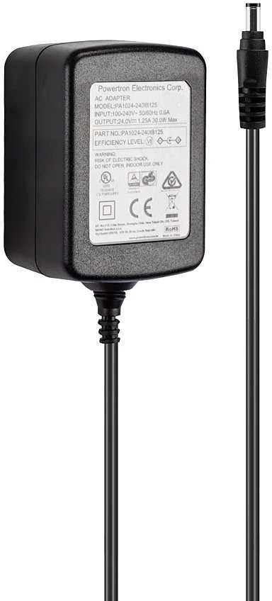 Maitinimo Blokas - LINDY 24VDC 1.25A Daugiašalis Maitinimo Šaltinis, Juodas