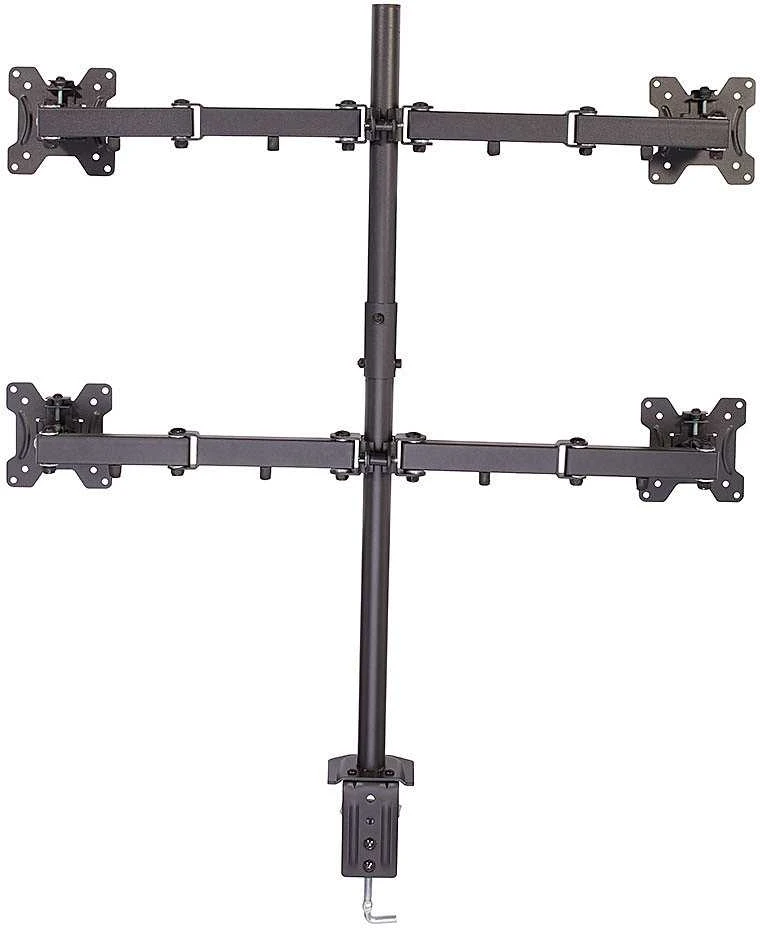 Monitorių Laikiklis - LINDY Quad Ekranas Bracket 4x17''-28'', Maks. 7kg, Juodas