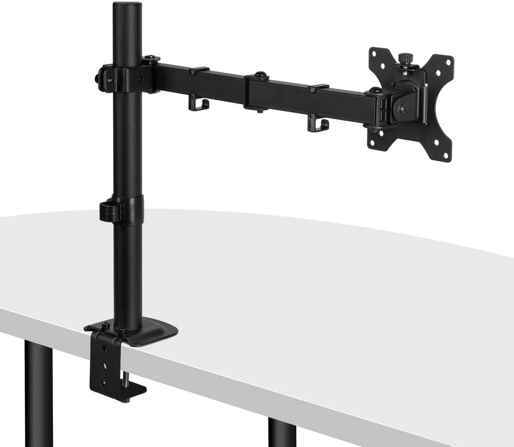Monitorių Laikiklis - LINDY Viengubas Reguliuojamas Ekranų Tvirtinimas, Monitoriaus Laikiklis 13-32", 8kg, Juodas