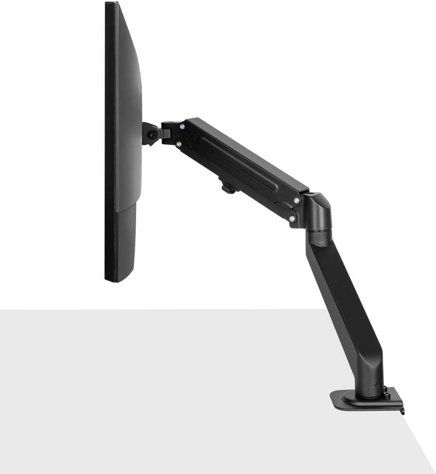 Monitorių Laikiklis - LINDY Viengubas Stalo Laikiklis Monitoriui, Ekranų Laikiklis 17-27", 9kg, Juodas