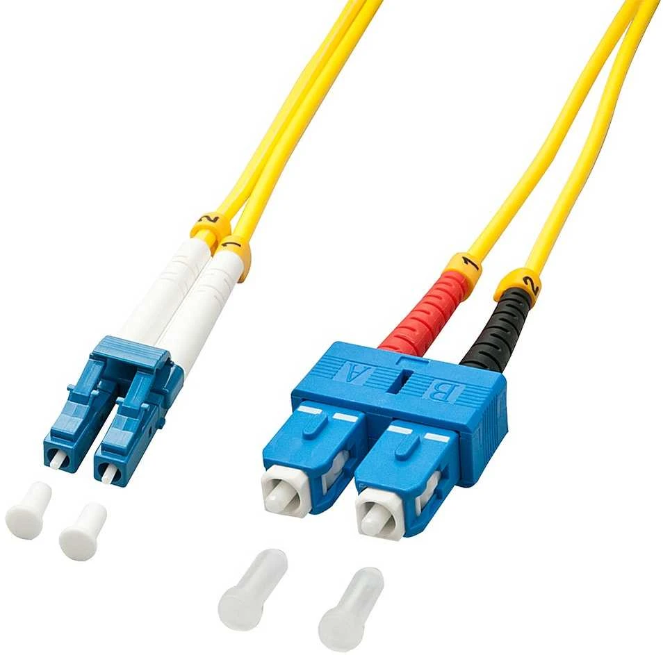 Lindy Pluoštinis Laidas - LC/SC 1m 9/125µm Vien režimas 3mm OD LS0H