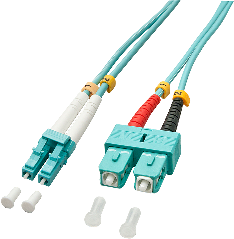 Lindy Pluoštinis Laidas - LC/SC OM3 20m 50/125µm Multimode