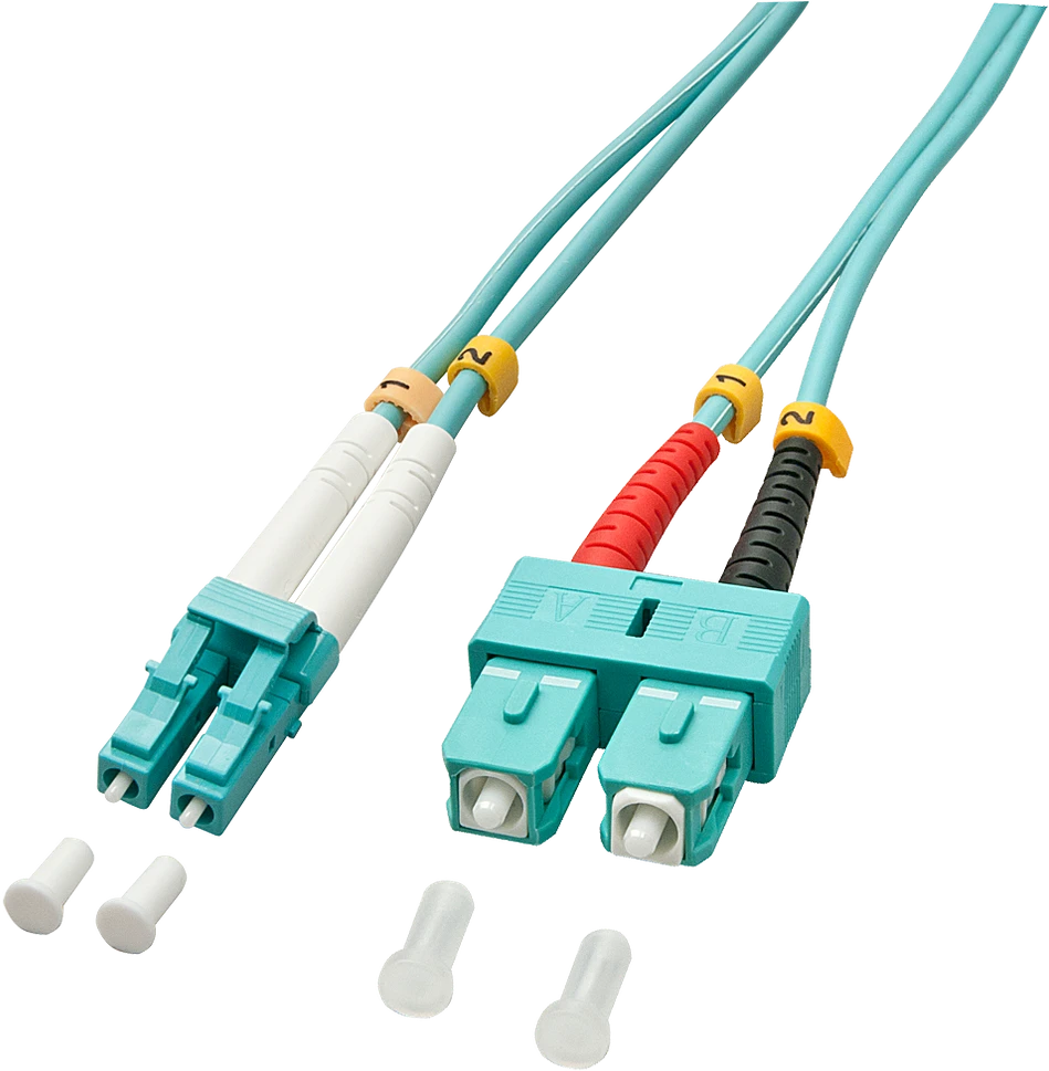 Lindy Pluoštinis Laidas - LC/SC OM3 5m 50/125µm Multimode