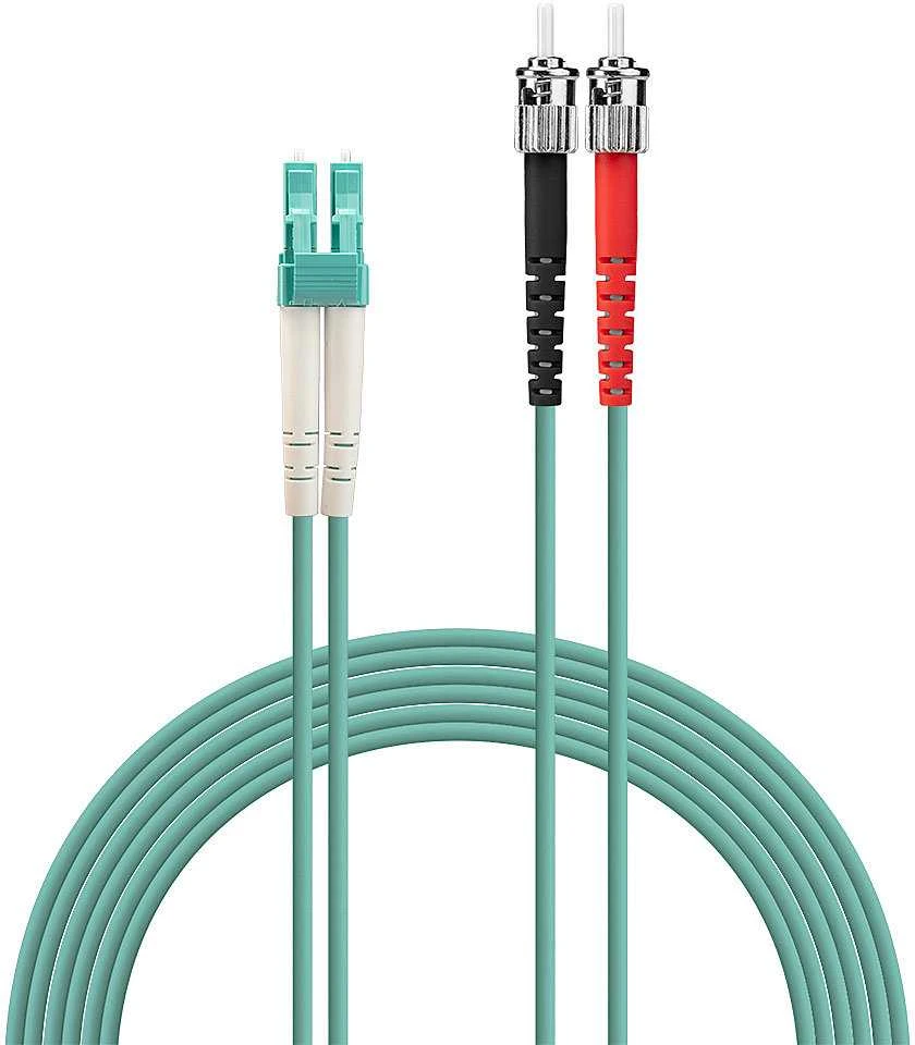 Lindy Pluoštinis Laidas - LC/ST OM3 5m 50/125µm Multimode