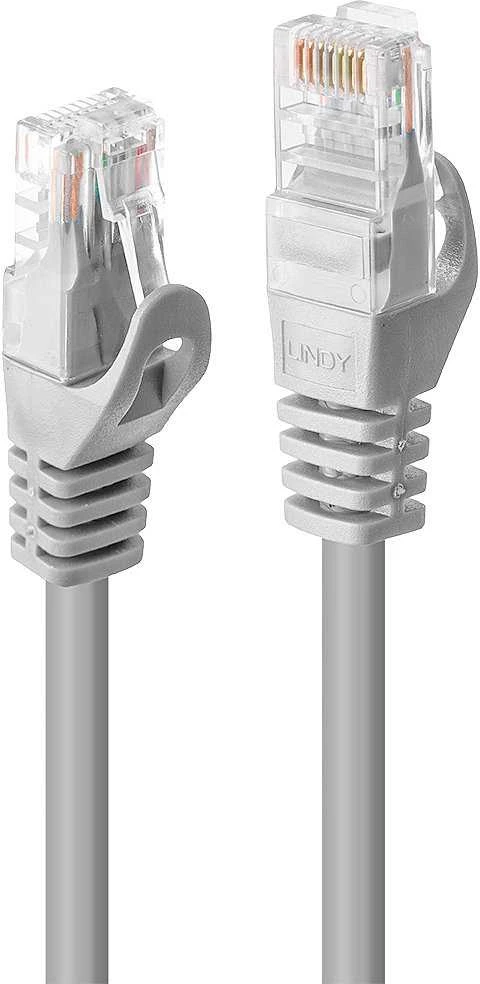 Tinklo Kabelis - LINDY Cat.5e U/UTP Tinklo Kabelis, RJ45, M/M, 100MHz, CCA, 3 m, Pilkas, 50 vnt.