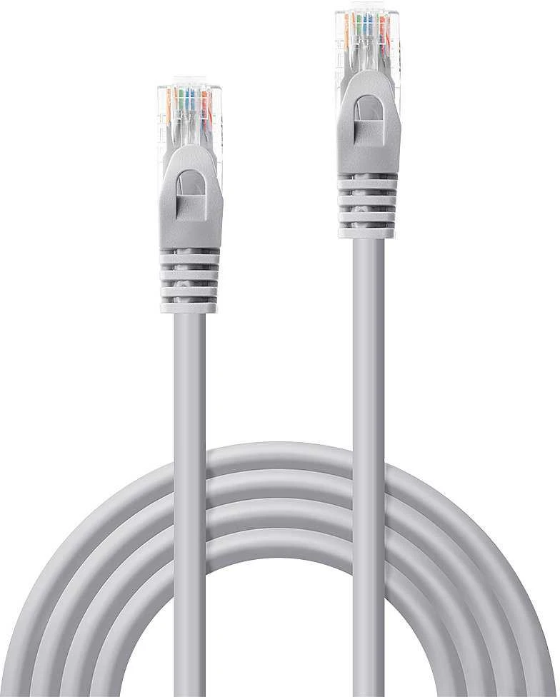 Tinklo Kabelis - LINDY Cat.5e U/UTP Tinklo Kabelis, RJ45, M/M, 100MHz, CCA, 3 m, Pilkas, 50 vnt.
