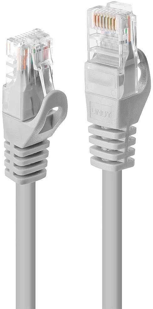 Tinklo Kabelis - LINDY Cat.5e U/UTP Tinklo Kabelis, RJ45, M/M, 100MHz, 7.5 m, Pilkas