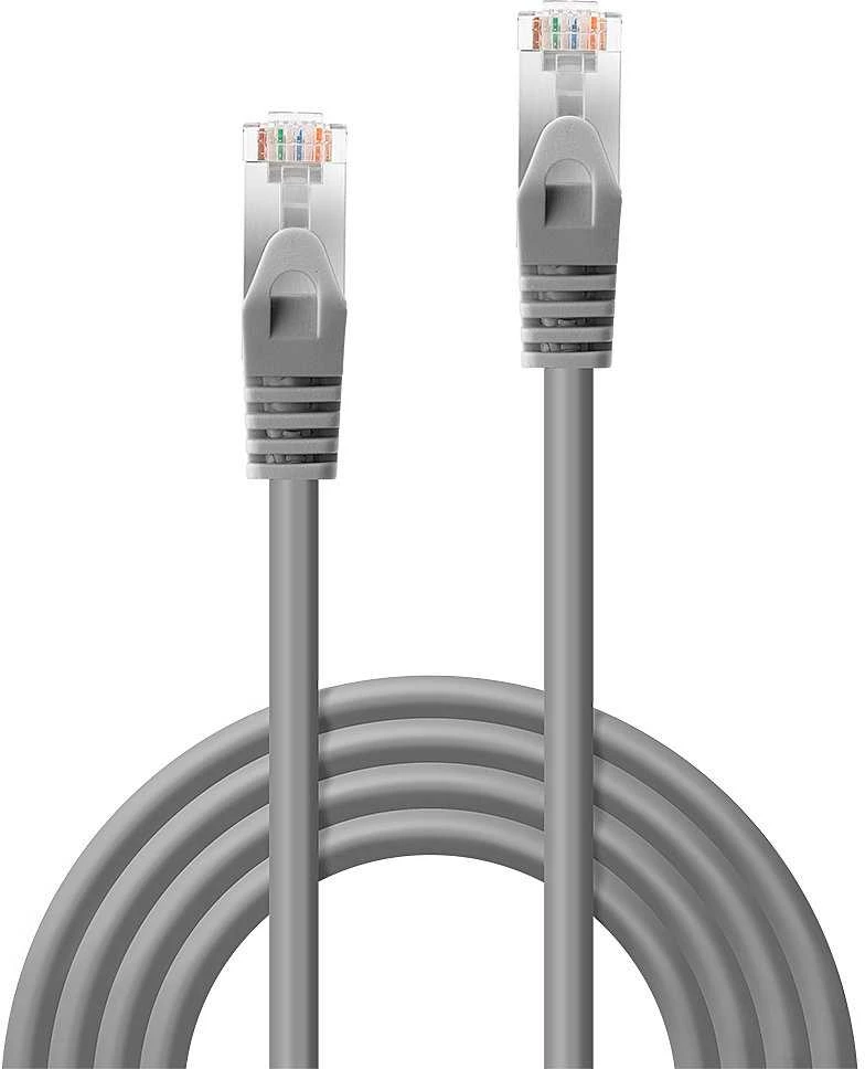 Tinklo Kabelis - LINDY Cat.6 F/UTP Tinklo Kabelis, RJ45, M/M, 250MHz, CCA, 26AWG, 0.5 m, Pilkas