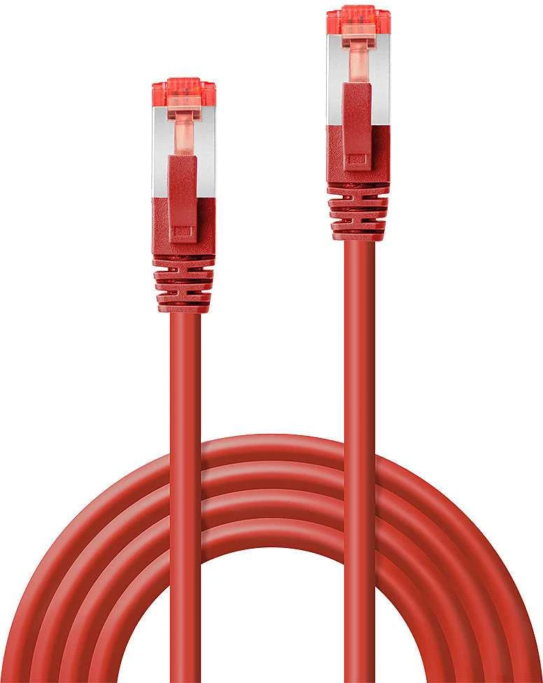 Tinklo Kabelis - LINDY Cat.6 S/FTP Tinklo Kabelis, RJ45, M/M, 250MHz, 27AWG, 0.5 m, Raudonas