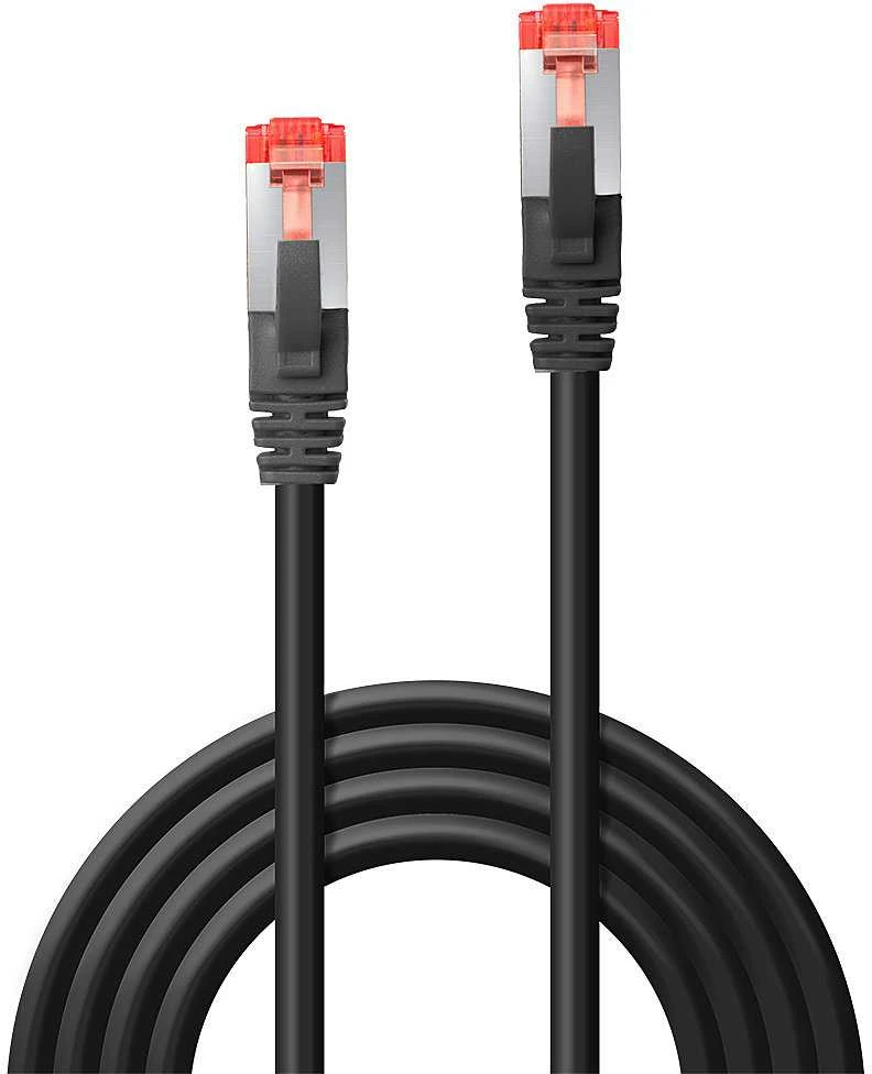 Tinklo Kabelis - LINDY Cat.6 S/FTP Tinklo Kabelis, RJ45, M/M, 250MHz, 27AWG, 0.5 m, Juodas