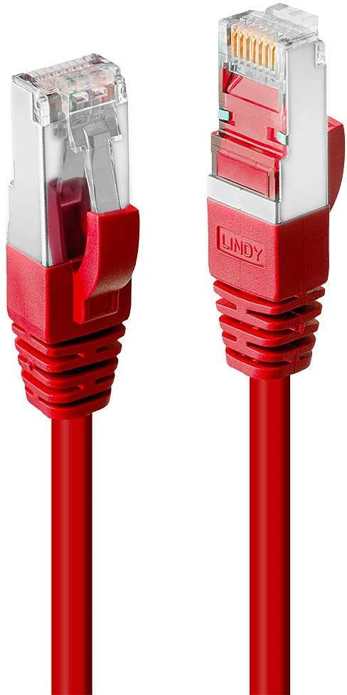 Tinklo Kabelis - LINDY Cat.6 S/FTP LSZH Tinklo Kabelis, RJ45, M/M, 250MHz, 26AWG, 15 m, Raudonas