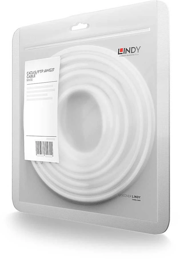 Tinklo Kabelis - LINDY Cat.6 S/FTP Tinklo Kabelis, RJ45, M/M, 250MHz, 27AWG, 15 m, Baltas