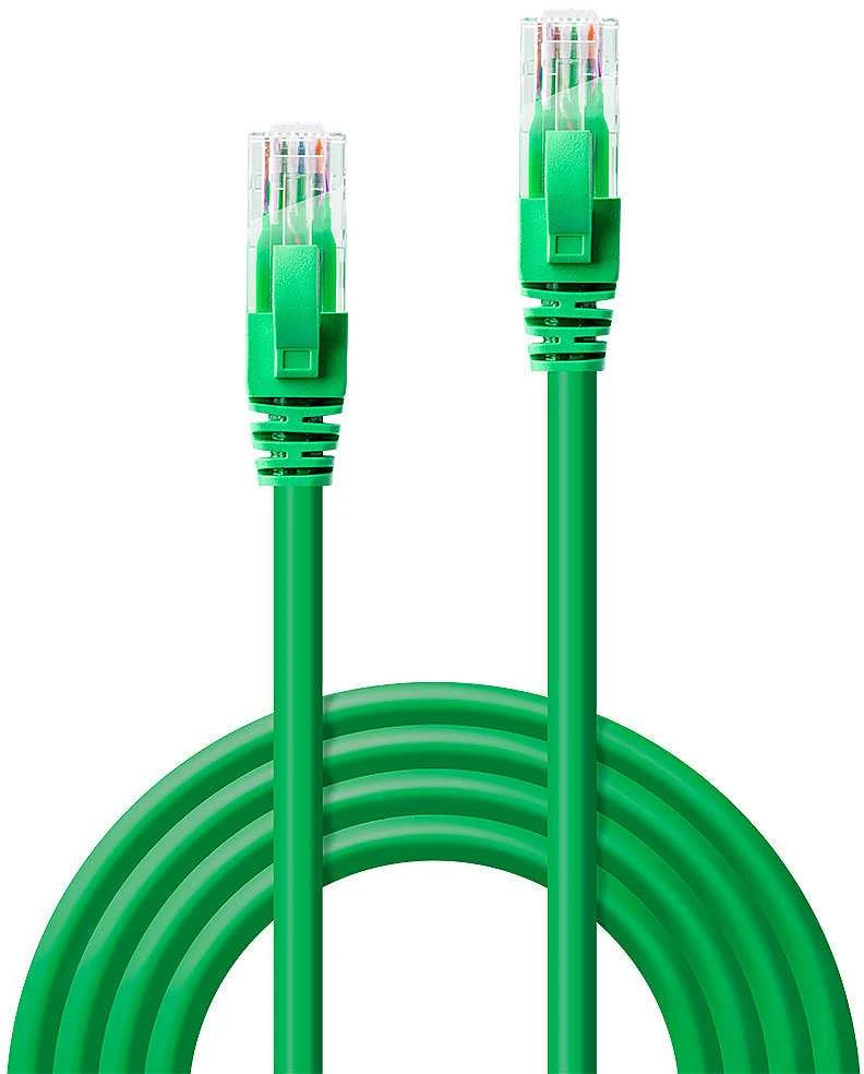 Tinklo Kabelis - LINDY Cat.6 U/UTP Tinklo Kabelis, RJ45, M/M, 250MHz, 15 m, žalias