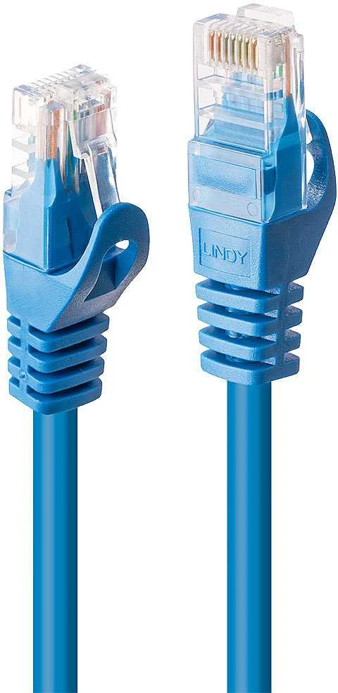 Tinklo Kabelis - LINDY Cat.6 U/UTP Tinklo Kabelis, RJ45, M/M, 250MHz, CCA, 5 m, Mėlynas