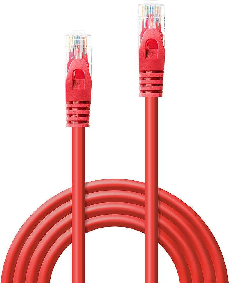 Tinklo Kabelis - LINDY Cat.5e U/UTP Tinklo Kabelis, RJ45, M/M, CCA, 250MHz, 5 m, Raudonas