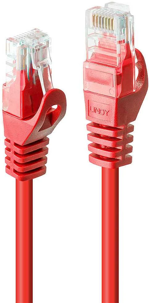 Tinklo Kabelis - LINDY Cat.5e U/UTP Tinklo Kabelis, RJ45, M/M, CCA, 250MHz, 5 m, Raudonas
