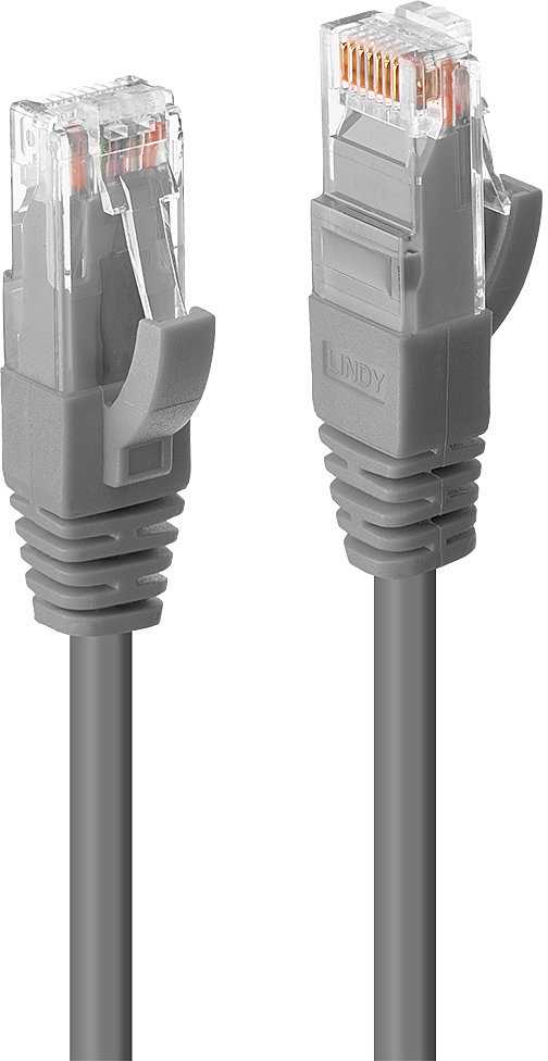 Tinklo Kabelis - LINDY Cat.6 U/UTP LSZH Tinklo Kabelis, RJ45, M/M, 250MHz, 26AWG, 7.5 m, Pilkas