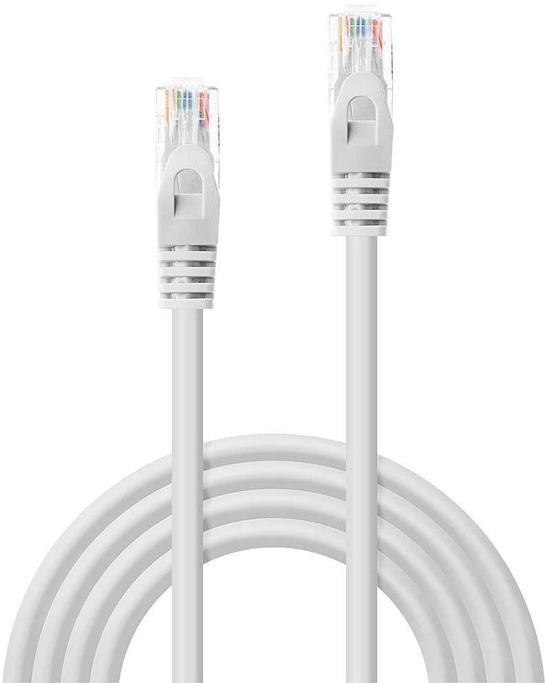 Tinklo Kabelis - LINDY Cat.6 U/UTP Tinklo Kabelis, RJ45, M/M, 250MHz, CCA, 7.5 m, Baltas