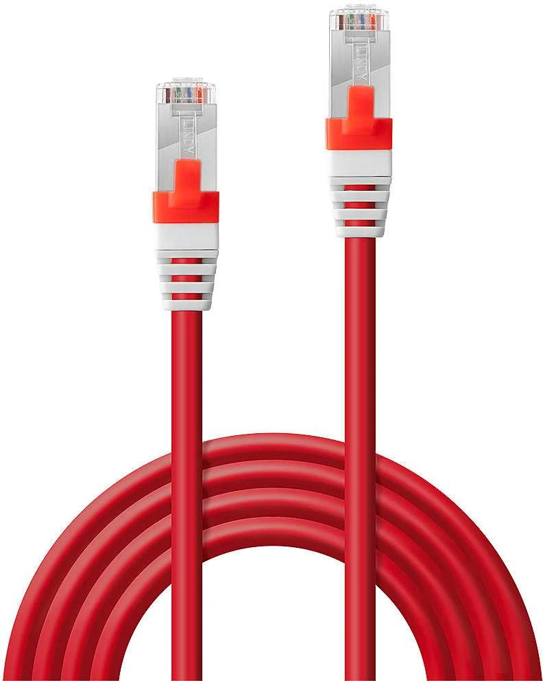 Tinklo Kabelis - LINDY Cat.6A S/FTP LSZH Tinklo Kabelis, RJ45, M/M, 500MHz, 26AWG, 5 m, Raudonas