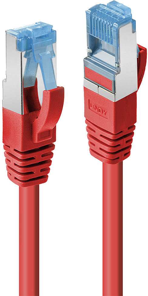 Tinklo Kabelis - LINDY Cat.6A S/FTP LSZH Tinklo Kabelis, RJ45, M/M, 500MHz, 7.5 m, Raudonas