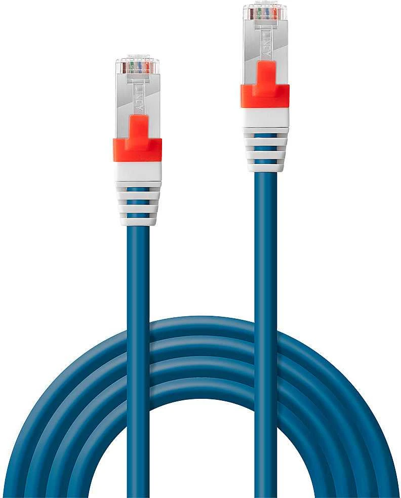 Tinklo Kabelis - LINDY Cat.6A S/FTP LSZH Tinklo Kabelis, RJ45, M/M, 500MHz, 26AWG, 0.3 m, Mėlynas