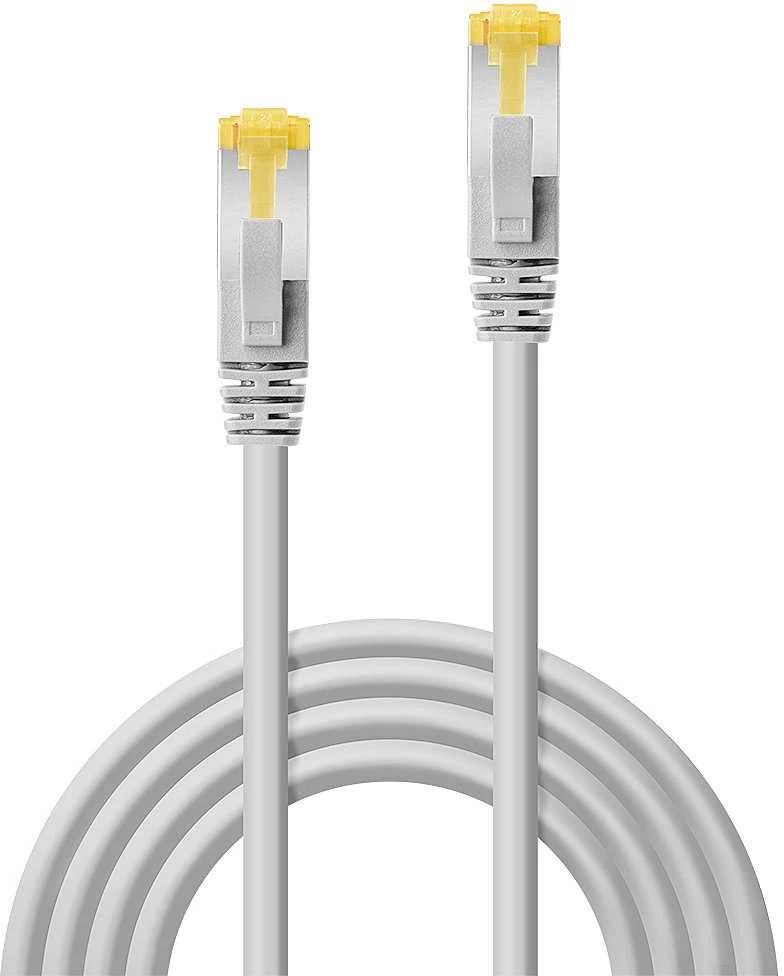 Tinklo Kabelis - LINDY RJ45 S/FTP LSZH Tinklo Kabelis, Cat.6A Kištukas, Cat.7 Neapdirbtas Kabelis, 10 m, Pilkas