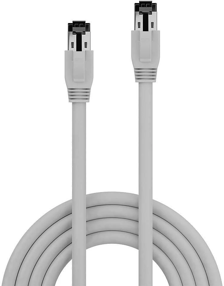 Tinklo Kabelis - LINDY Cat.8.1 S/FTP LSZH Tinklo Kabelis, RJ45, M/M, 2000MHz, 26AWG, 0.5 m, Pilkas